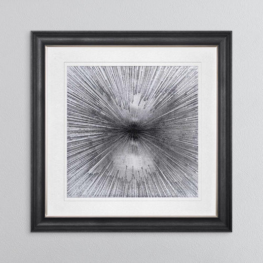 Radiant Silver with White Mount Framed Wall Art