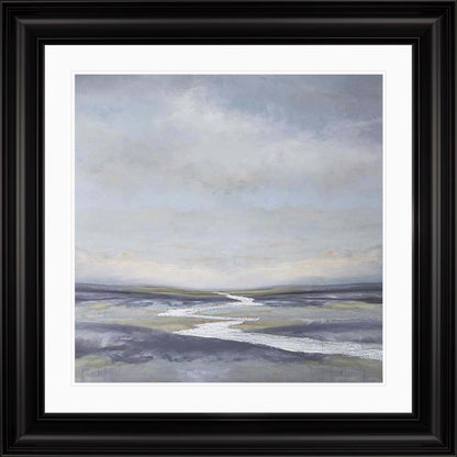 Riverbend 1 with White Mount Framed Wall Art