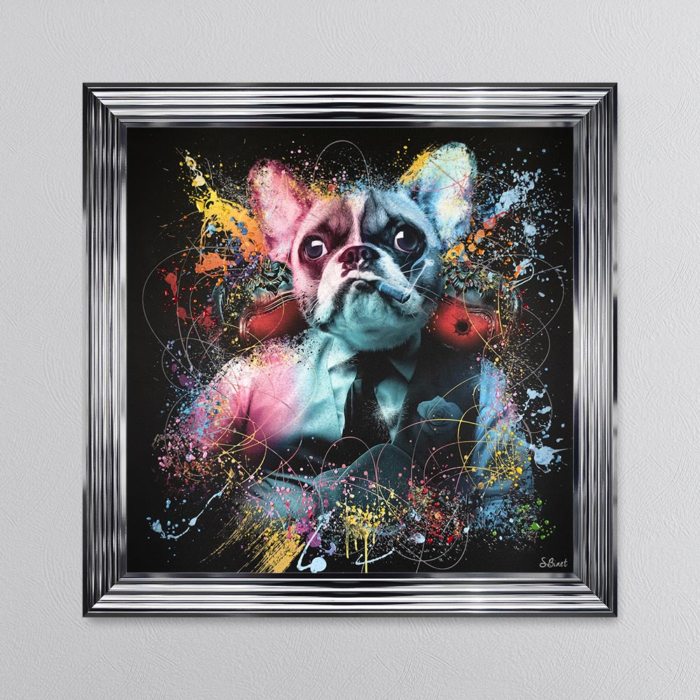 Colour Frenchie Mafia Framed Wall Art