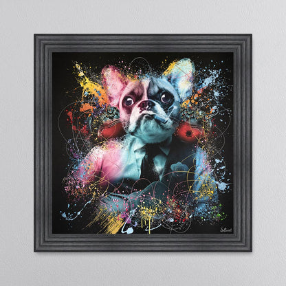 Colour Frenchie Mafia Framed Wall Art