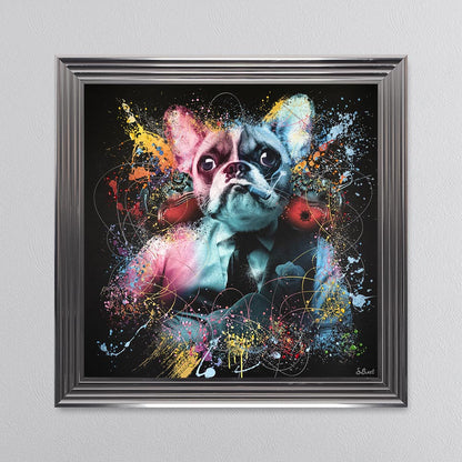 Colour Frenchie Mafia Framed Wall Art