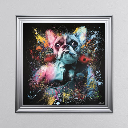 Colour Frenchie Mafia Framed Wall Art