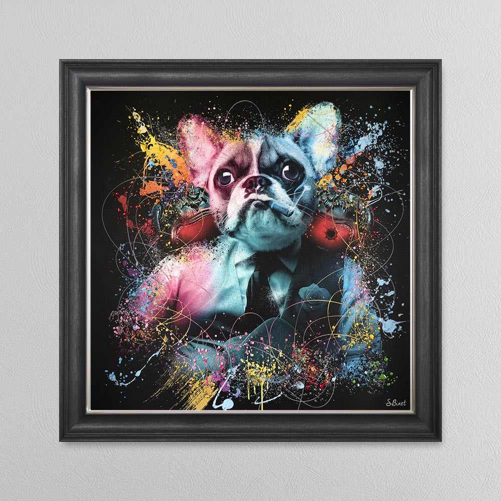 Colour Frenchie Mafia Framed Wall Art