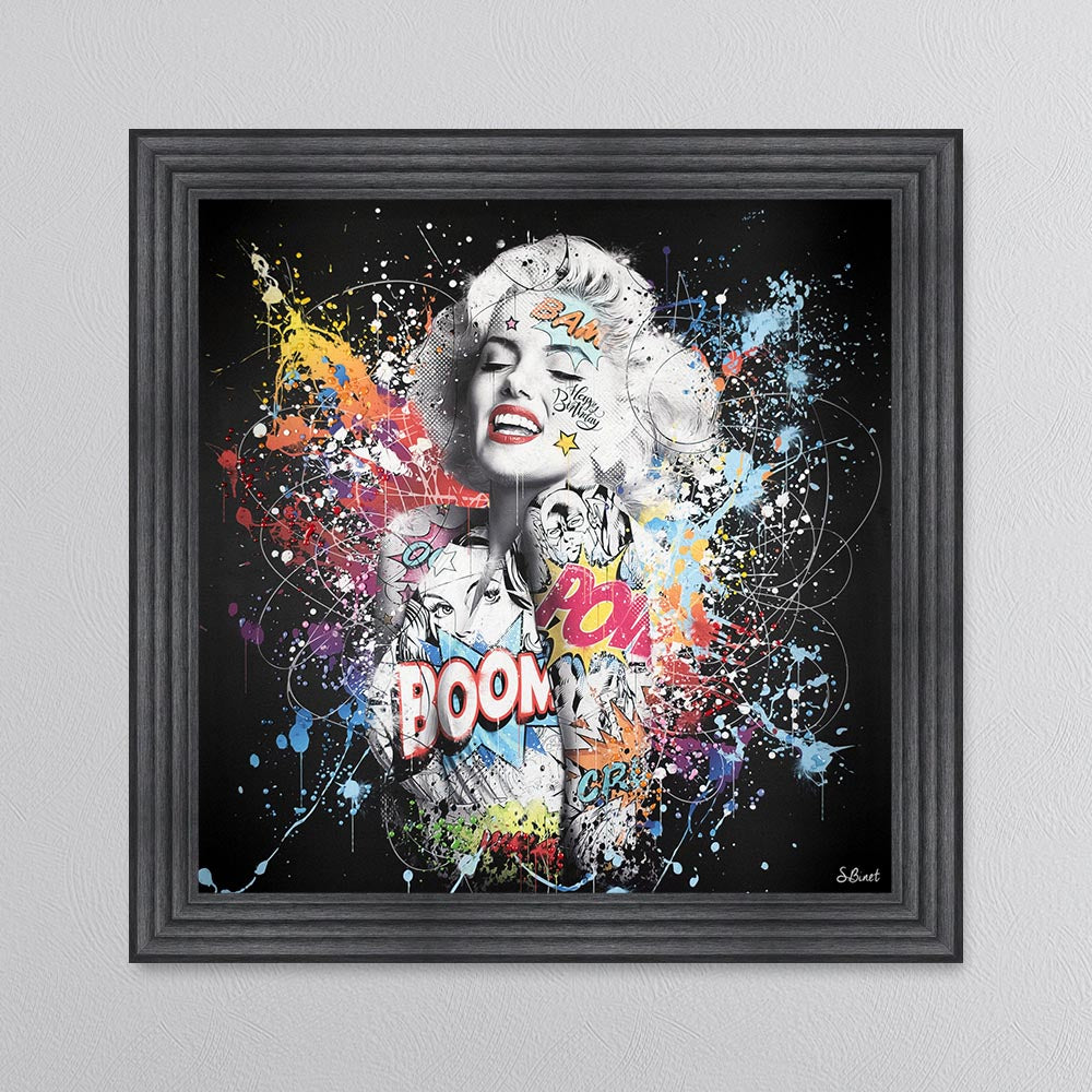 Colour Marilyn Monroe Framed Wall Art