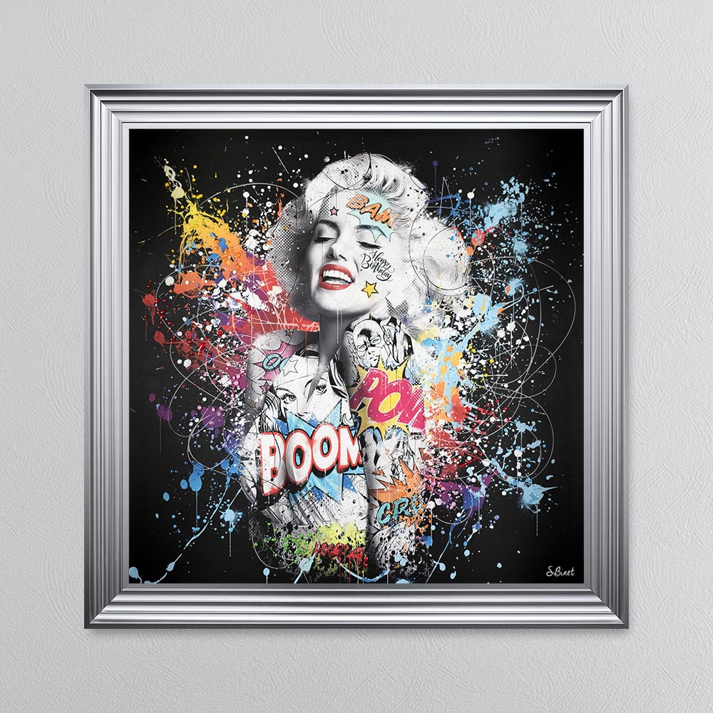 Colour Marilyn Monroe Framed Wall Art