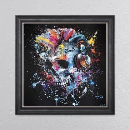 Colour Skull Framed Wall Art