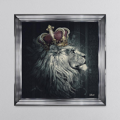 Lion Mafia King Framed Wall Art