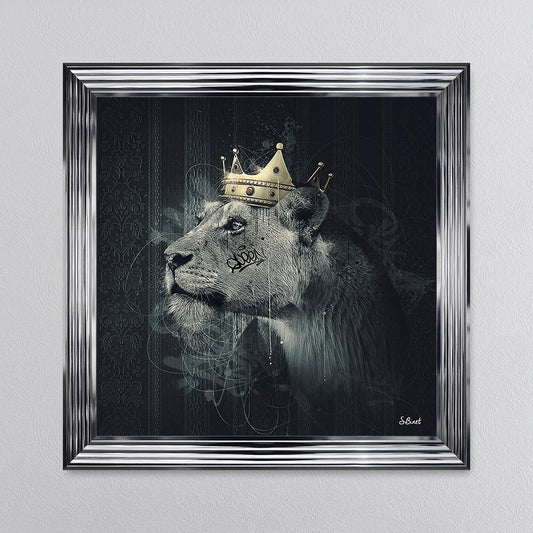 Lion Mafia Queen Framed Wall Art