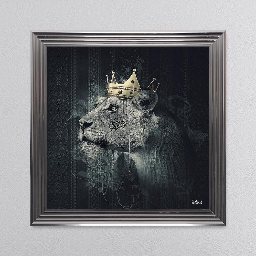 Lion Mafia Queen Framed Wall Art