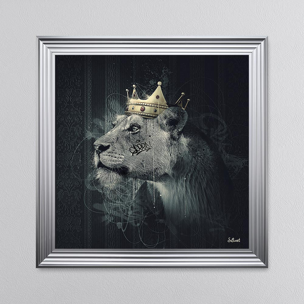 Lion Mafia Queen Framed Wall Art