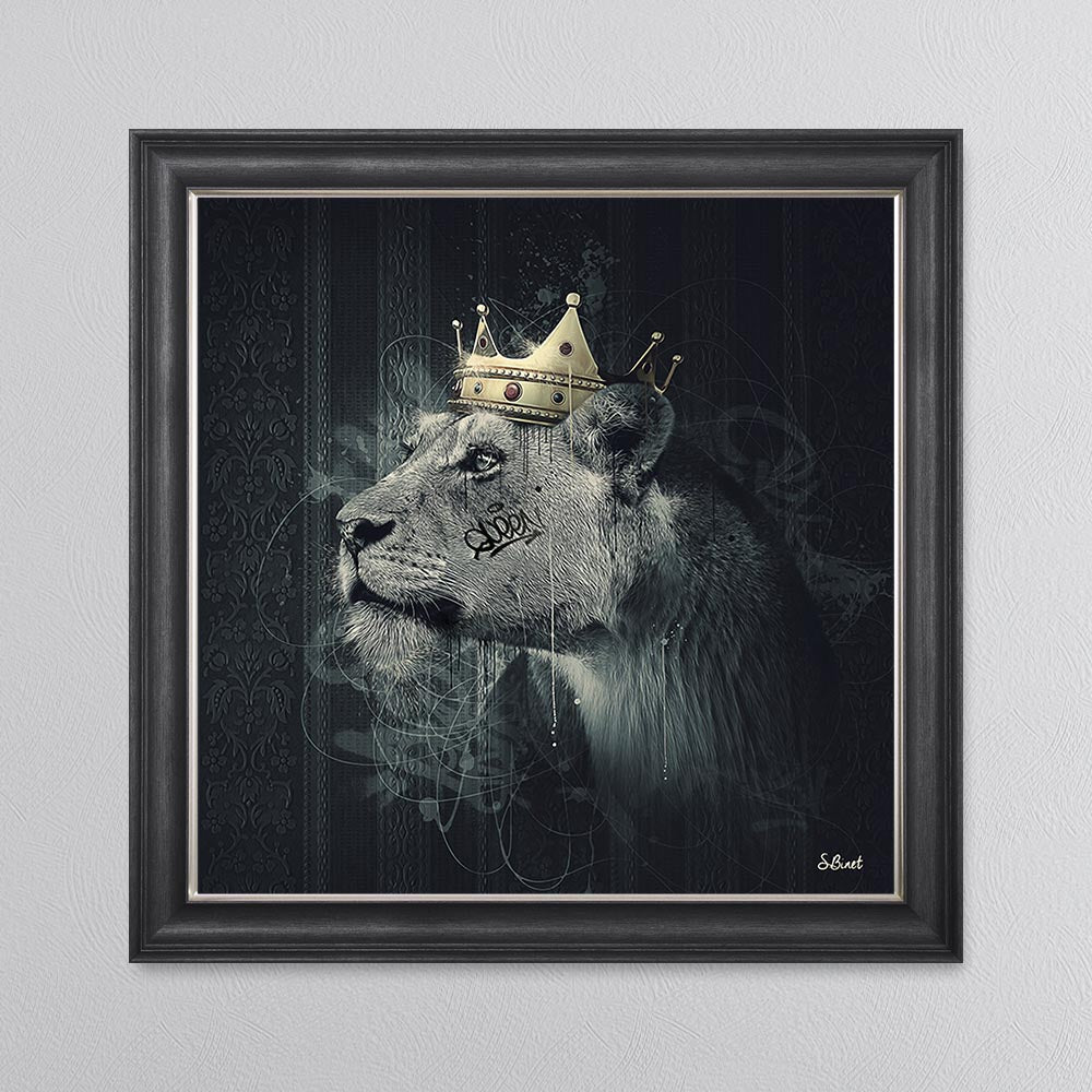 Lion Mafia Queen Framed Wall Art
