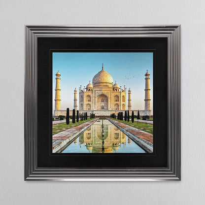 Taj Mahal with Black Mount Framed Wall Art