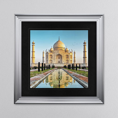 Taj Mahal with Black Mount Framed Wall Art
