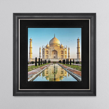 Taj Mahal with Black Mount Framed Wall Art