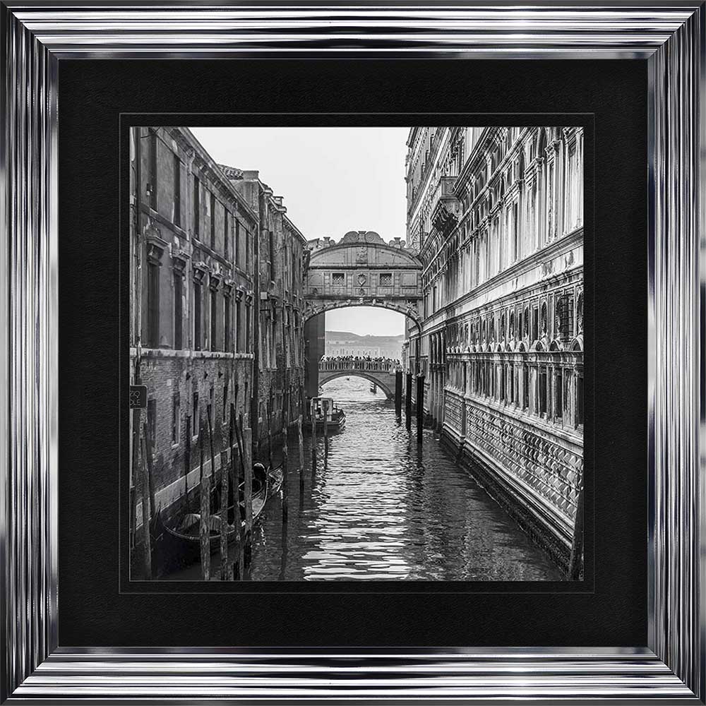 Venice 3 with Black Mount Framed Wall Art