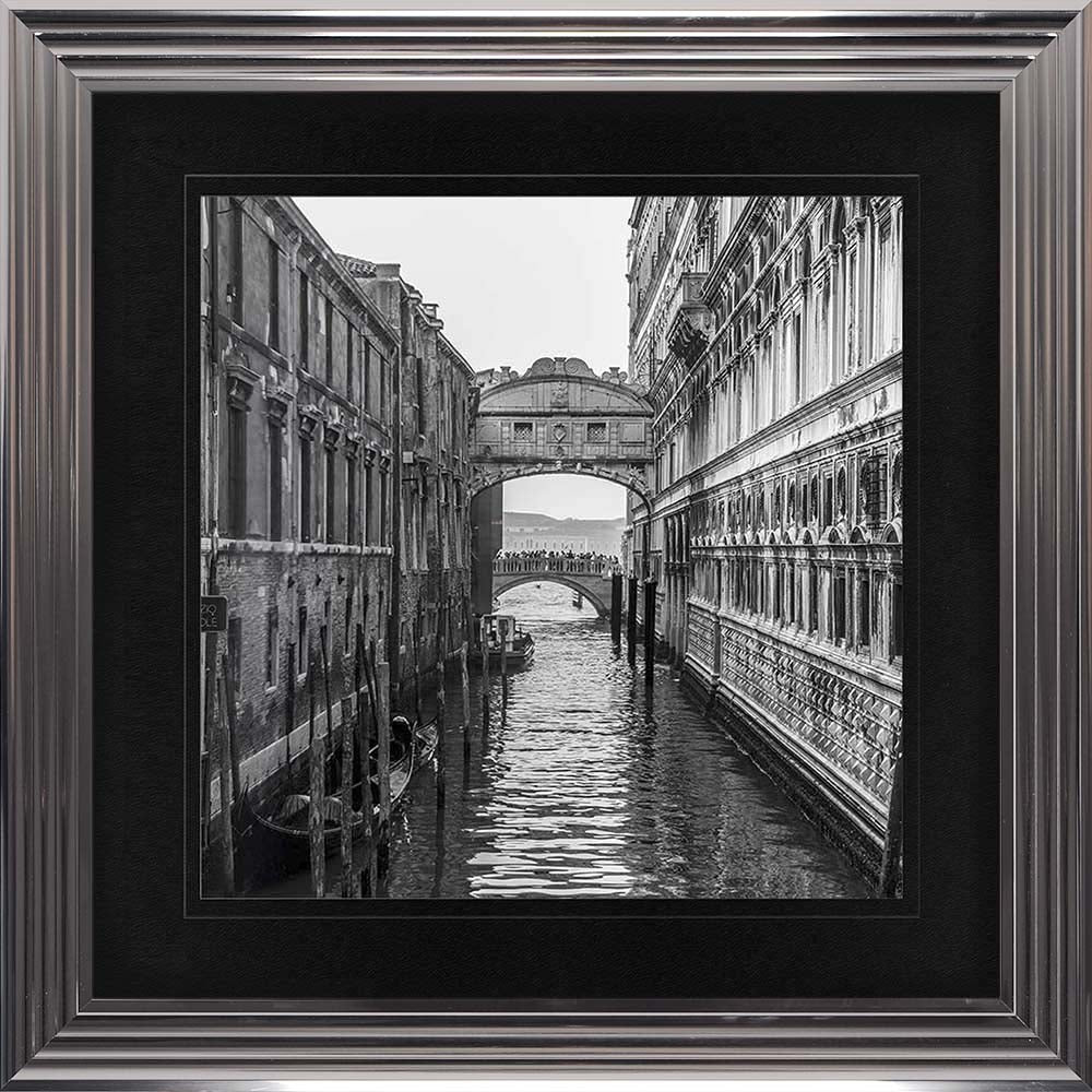 Venice 3 with Black Mount Framed Wall Art