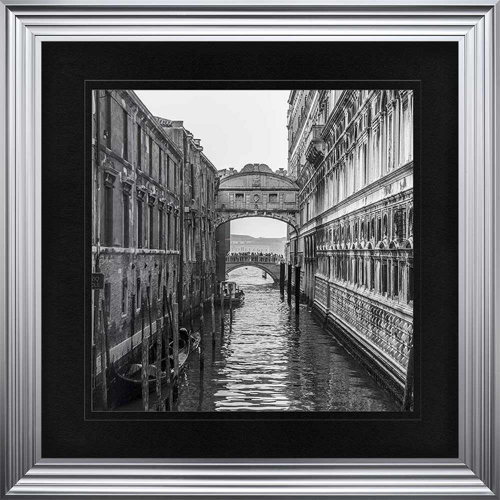 Venice 3 with Black Mount Framed Wall Art