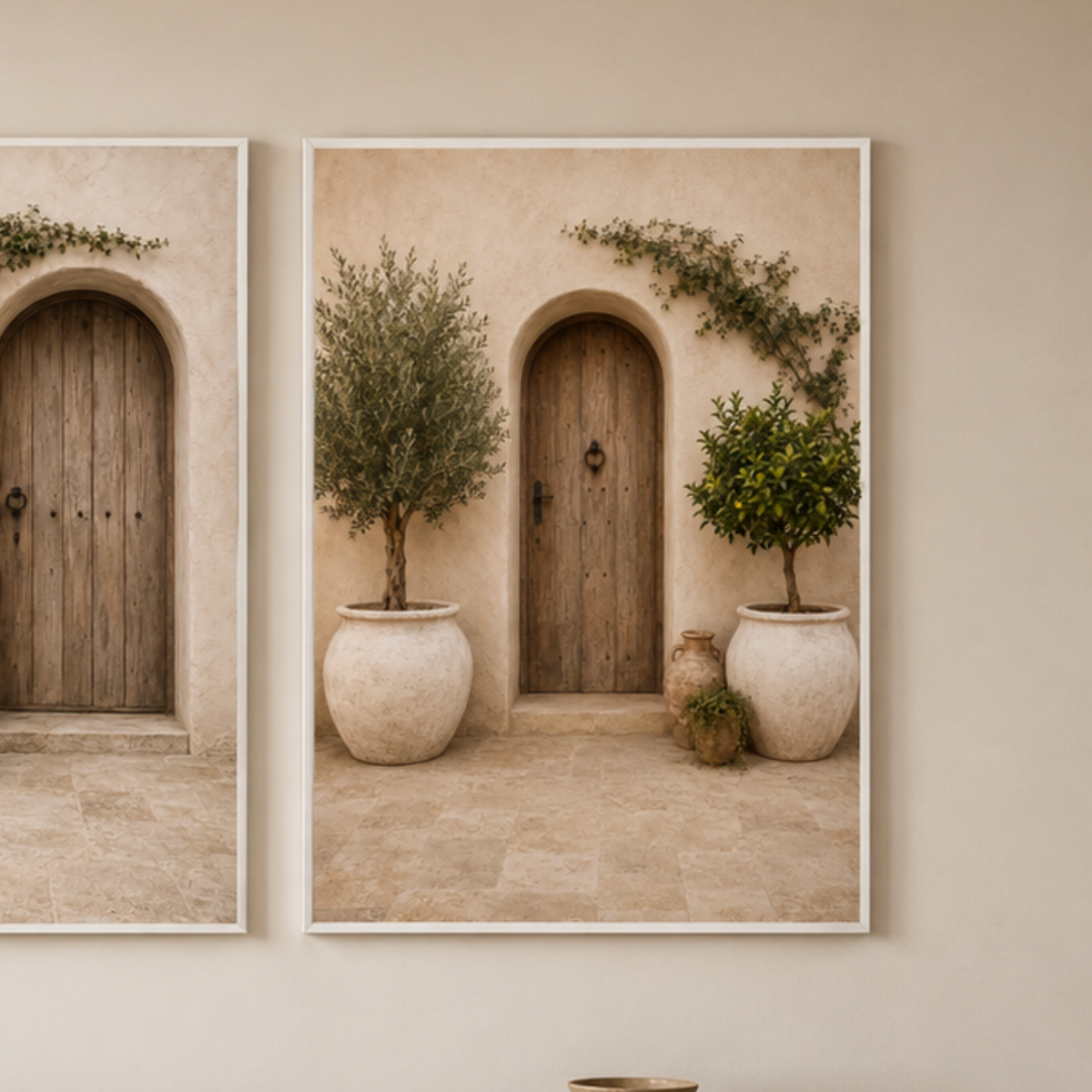 Olive Entrance 3 Framed Canvas Art