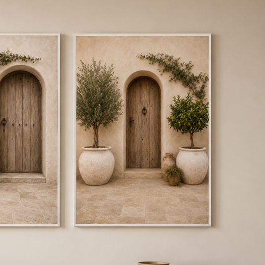 Olive Entrance 3 Framed Canvas Art