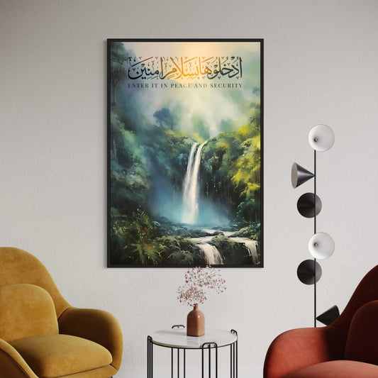 Enter in Peace Velvet Canvas