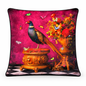 Stately Home Curiosity Pheasant Velvet Cushion - 60 x 60