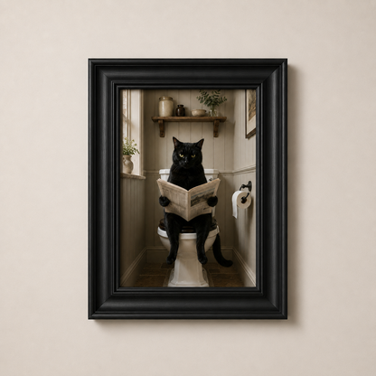 OFFER - Cat on the Carsey - Set of 12 Framed Wall Art