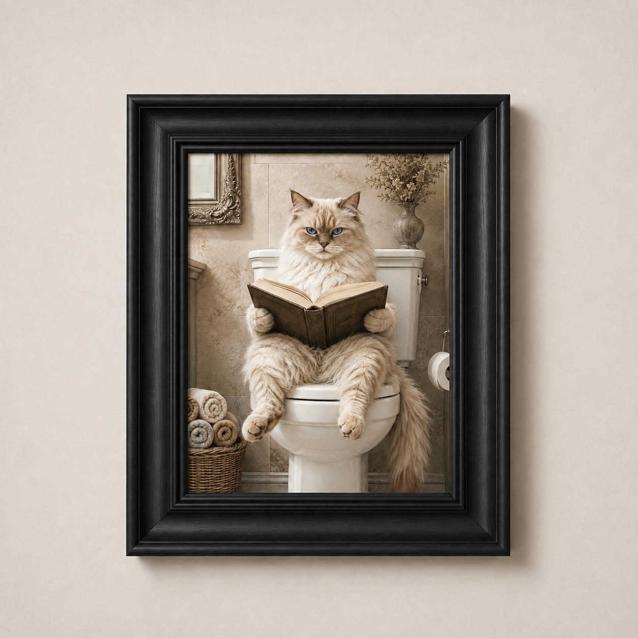 OFFER - Cat on the Carsey - Set of 12 Framed Wall Art