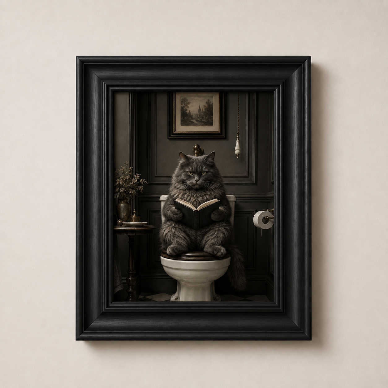 OFFER - Cat on the Carsey - Set of 12 Framed Wall Art