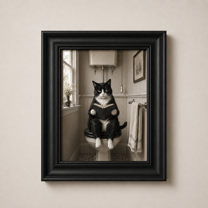 OFFER - Cat on the Carsey - Set of 12 Framed Wall Art