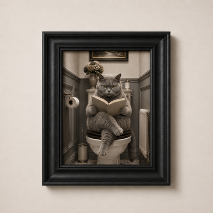 OFFER - Cat on the Carsey - Set of 12 Framed Wall Art