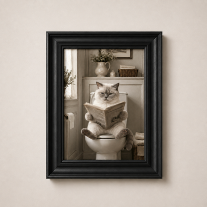 OFFER - Cat on the Carsey - Set of 12 Framed Wall Art