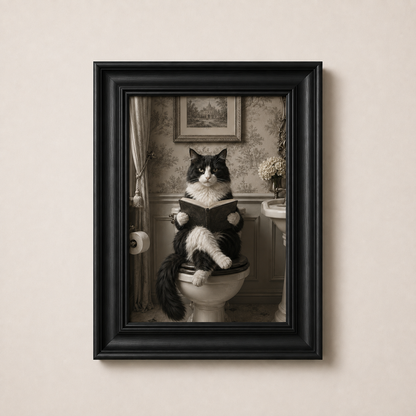 OFFER - Cat on the Carsey - Set of 12 Framed Wall Art