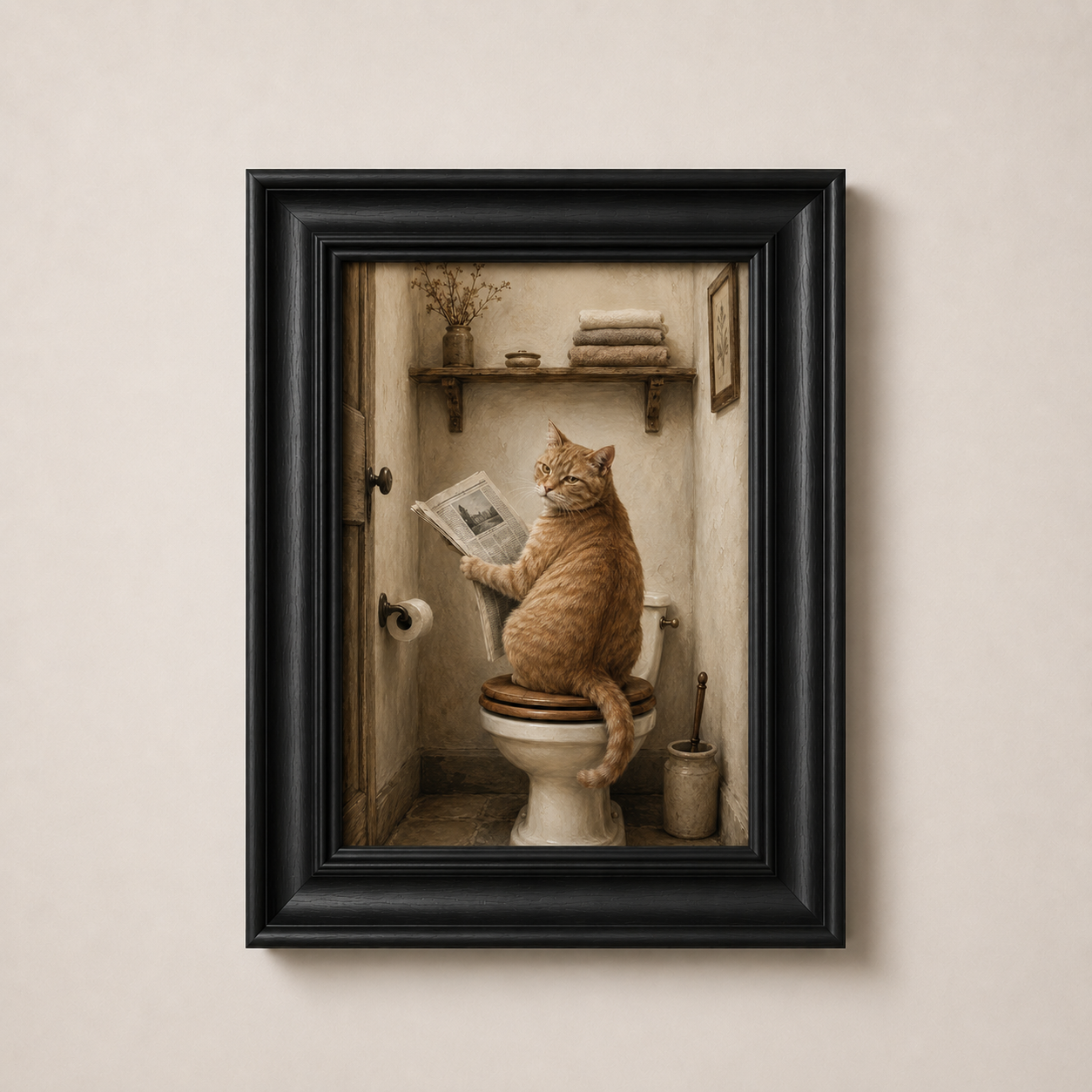 OFFER - Cat on the Carsey - Set of 12 Framed Wall Art