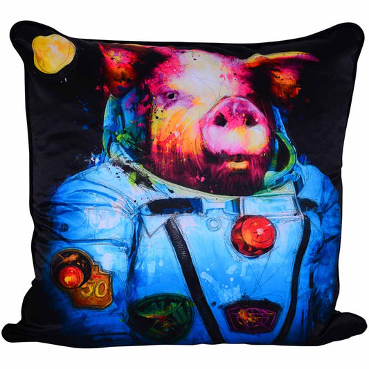 Murciano Pig In Space Cushion - 55 x 55