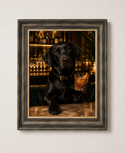 OFFER - Cocktail Dogs - Set of 12 Framed Wall Art