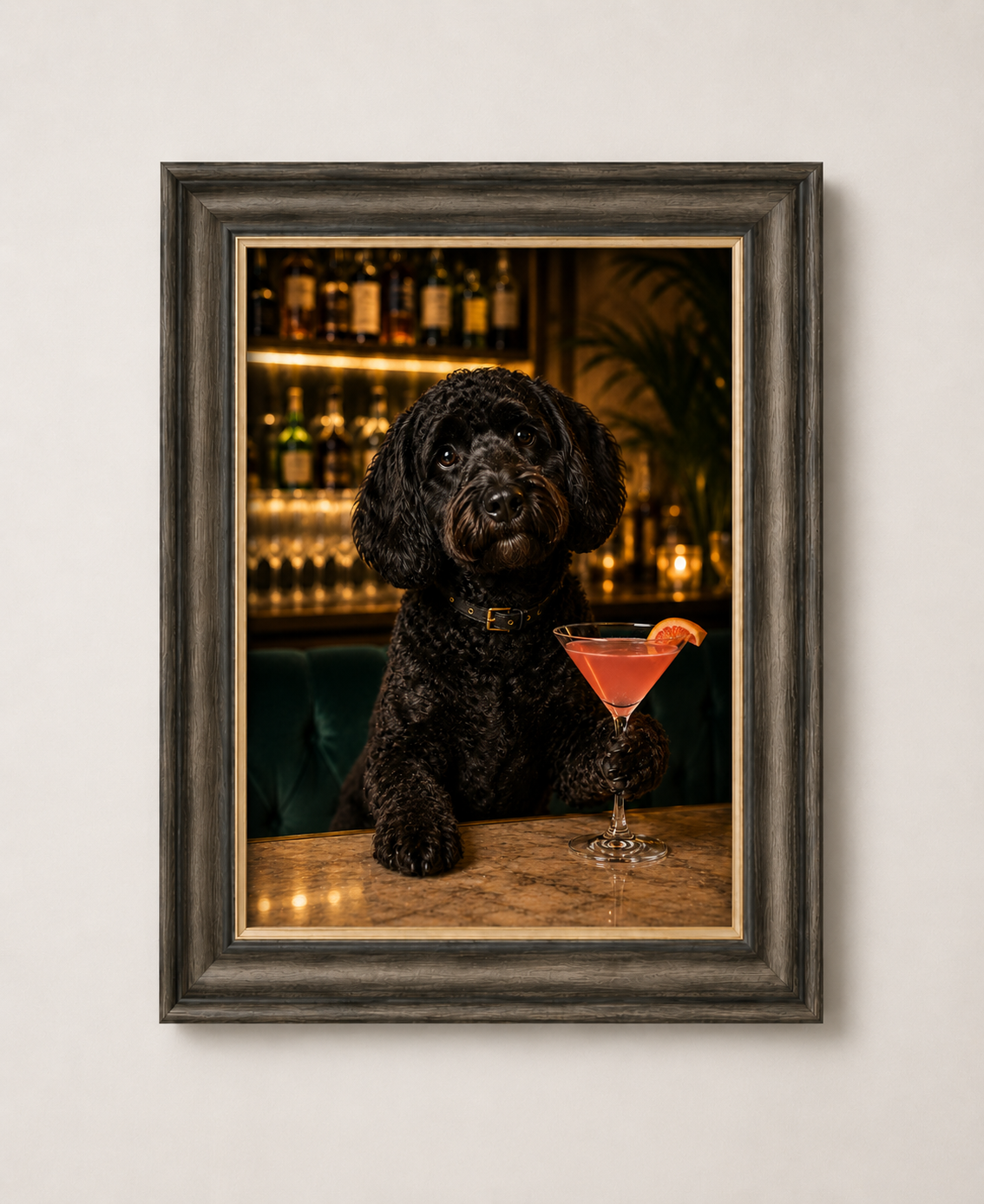 OFFER - Cocktail Dogs - Set of 12 Framed Wall Art