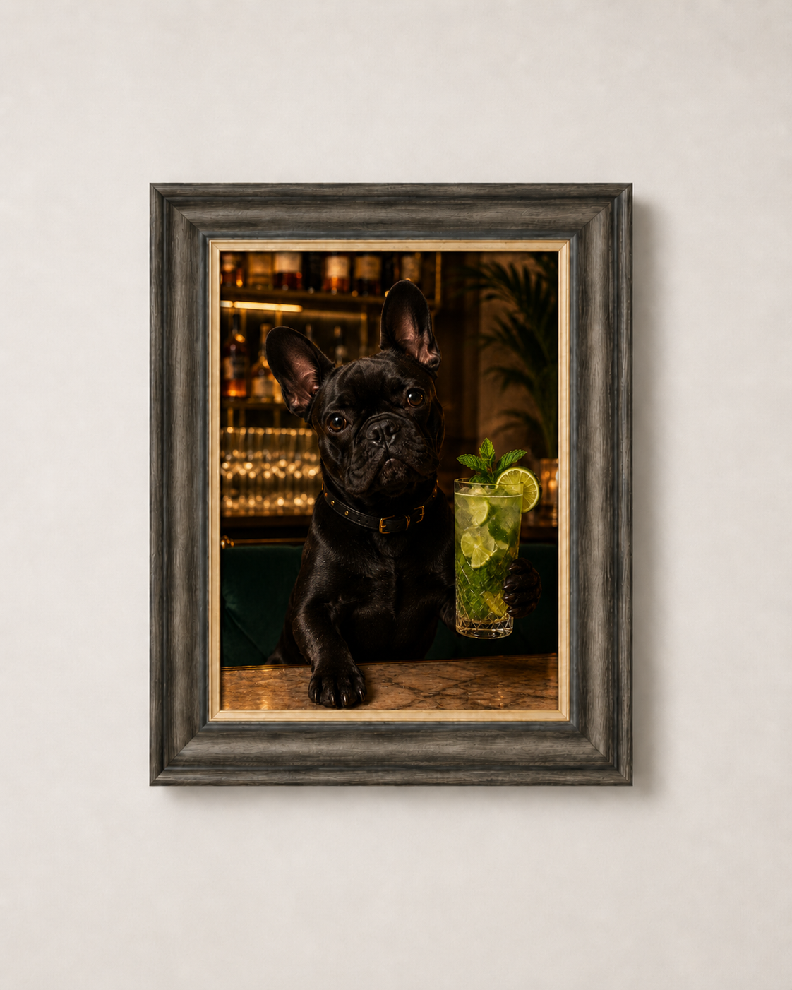 OFFER - Cocktail Dogs - Set of 12 Framed Wall Art
