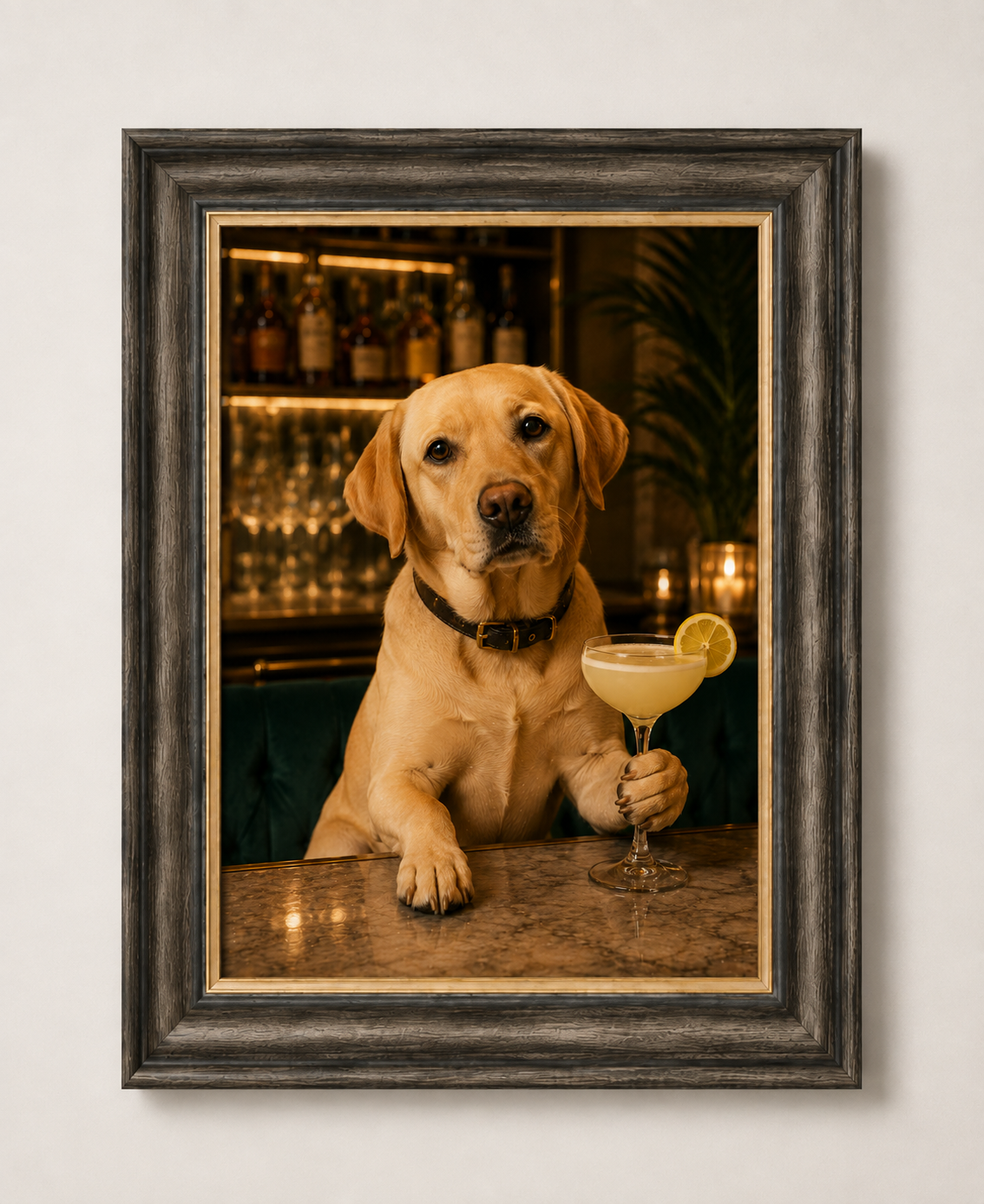 OFFER - Cocktail Dogs - Set of 12 Framed Wall Art