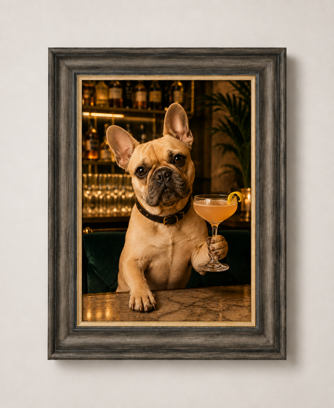 OFFER - Cocktail Dogs - Set of 12 Framed Wall Art