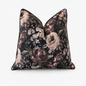 St Moritz Velvet Floral in Brown Frost Cushion - 60 x 60