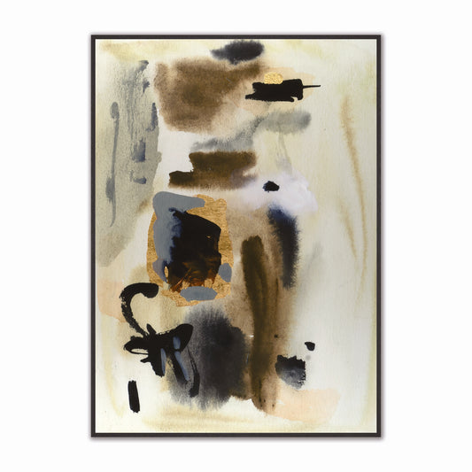 Midnight Amber Veil 1 Velvet Canvas Art