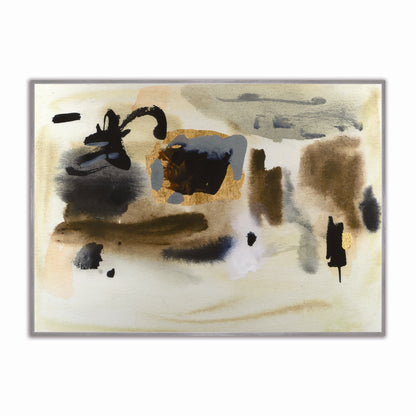 Midnight Amber Veil 1 Velvet Canvas Art