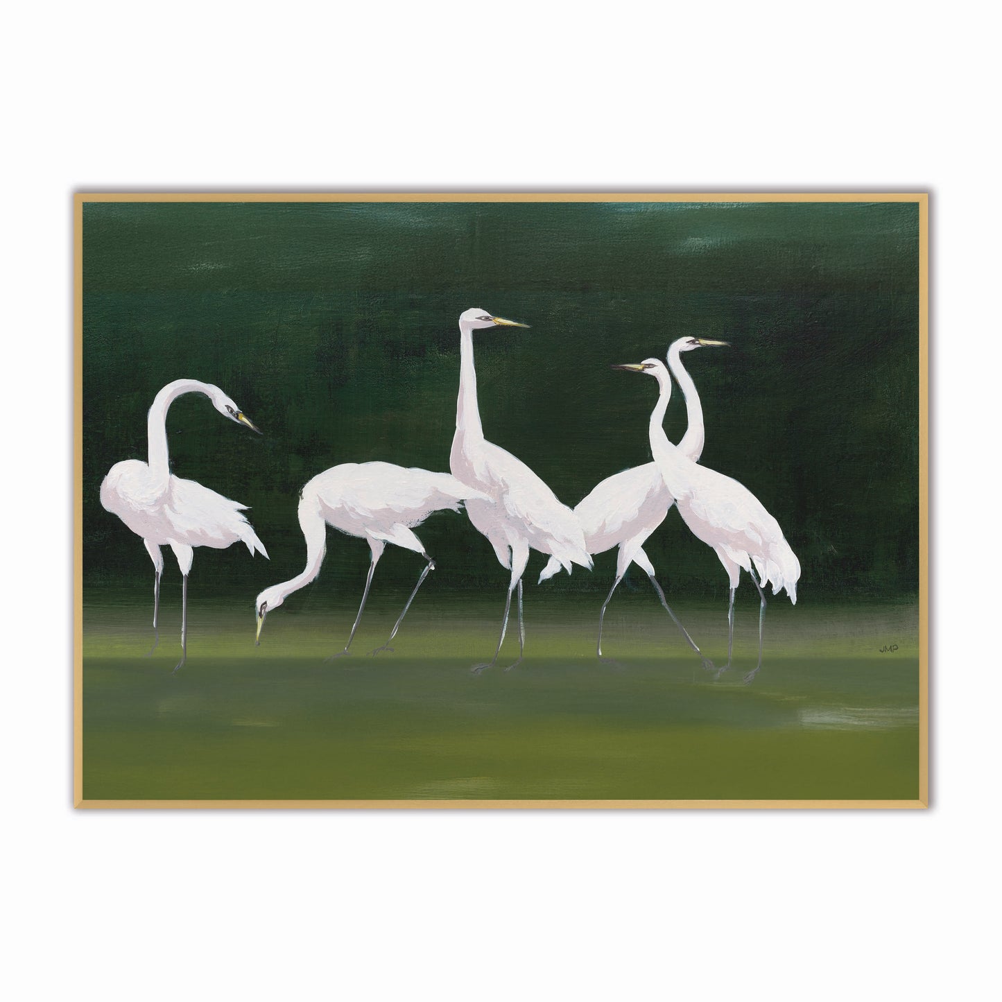 Feathered Flock Velvet Canvas