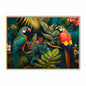 Jungle Parrot Velvet Canvas