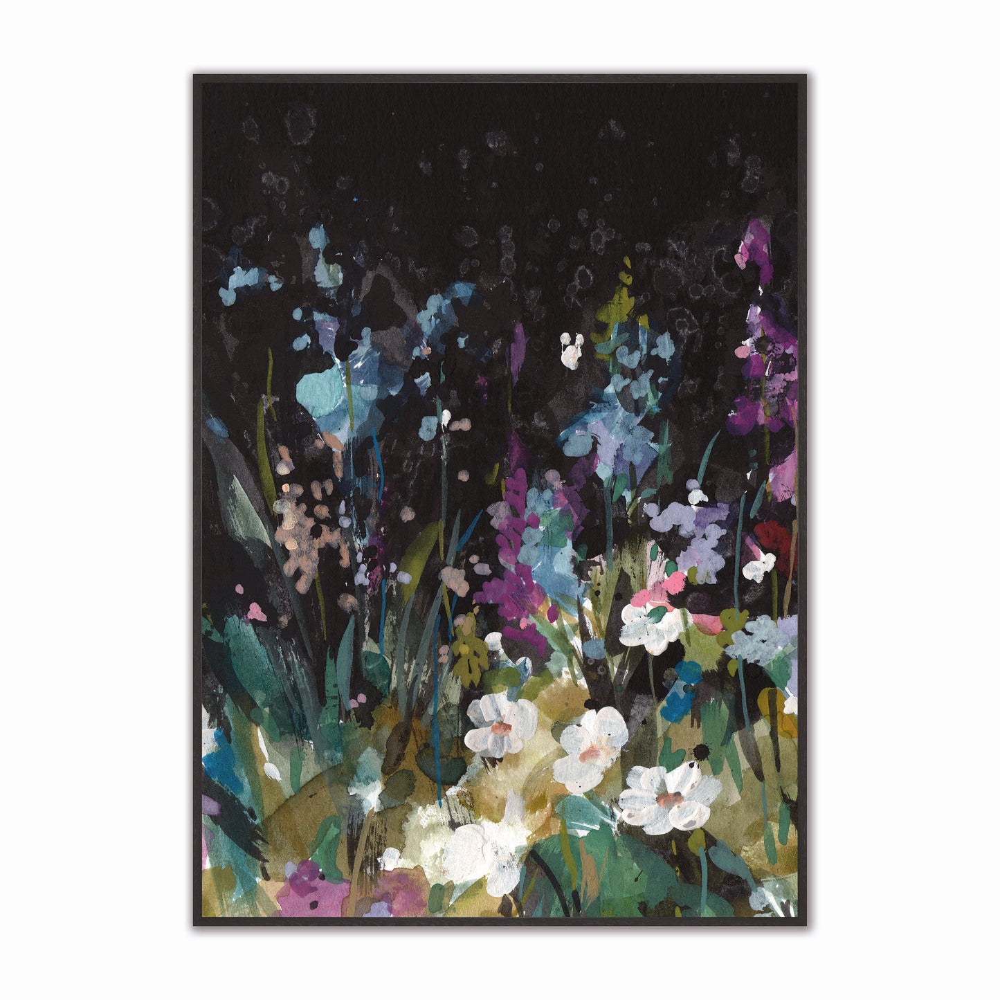 Rustic Dark Garden 1 Velvet Canvas Art