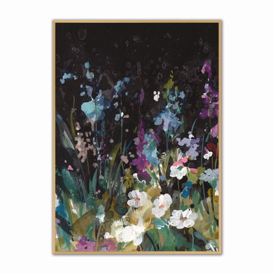 Rustic Dark Garden 1 Velvet Canvas Art