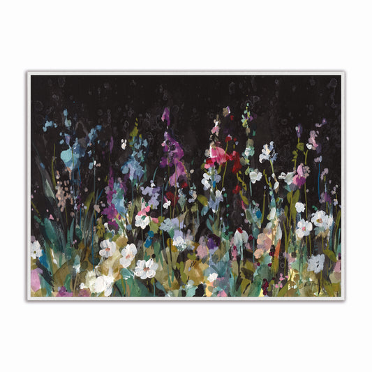 Rustic Dark Garden Landscape Velvet Canvas Art
