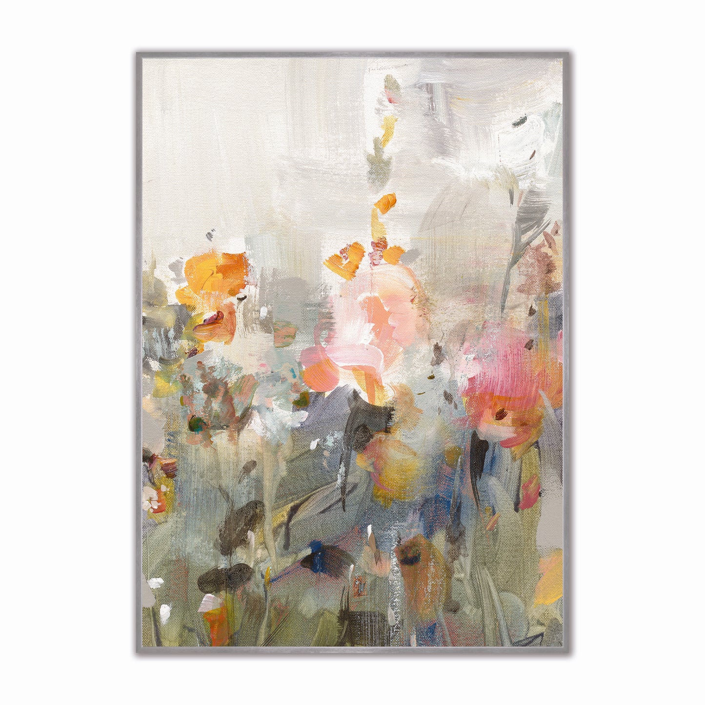 Rustic Garden Peach 2 Velvet Canvas Art