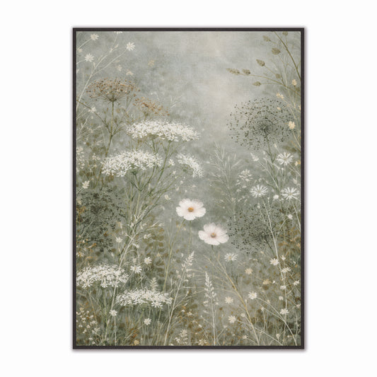 Abstract Spring Meadow 2 Velvet Canvas Art