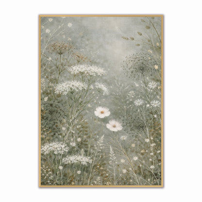 Abstract Spring Meadow 2 Velvet Canvas Art